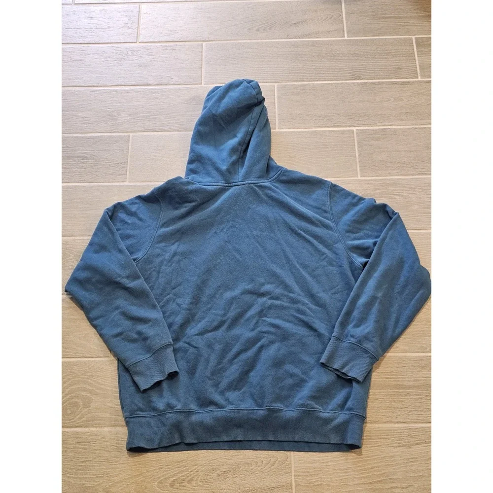 The North Face Men's Size Large Blue Bear Graphic Hoodie Pullover